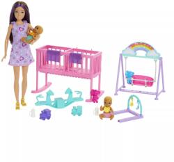 Mattel HXM99 Barbie Skipper Bébiszitter ikerbölcsi játékszett (HXM99)