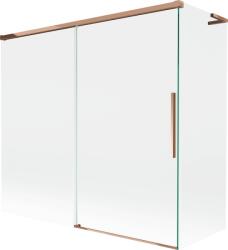 Mexen Rox L 2-szárnyú tolóajtós fürdőkád paraván 170 + 70 x 150 cm, átlátszó, rózsaszín arany - 8C9L-170-070-60-00 (8C9L-170-070-60-00)