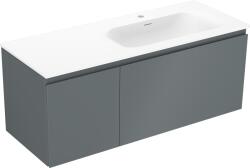 Mexen Orio fürdőszobai szekrény 120 cm-es Vela mosdóval jobbos, 1S, 1D, grafit matt/fehér matt - 91A13-12047-3-BBFF66-W23P01 (91A13-12047-3-BBFF66-W23P01)