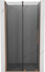 Mexen Velar tolóajtós zuhanyajtó 120 cm, grafit, kefélt réz - 871-120-000-41-65 (871-120-000-41-65)