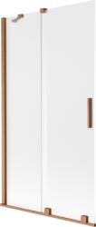 Mexen Velar 2-szárnyú, tolózuhany 100 x 150 cm, matt, kefe réz - 896-100-000-31-65 (896-100-000-31-65)