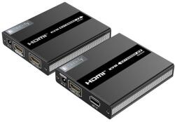 Techly IDATA HDMI-KVM60 KVM hosszabbító Adó és vevő (104790) (104790)