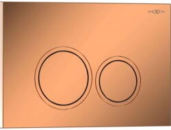 Mexen Tex 01 öblítőgomb, fényes rózsaszín arany - 6101-09 (6101-09)