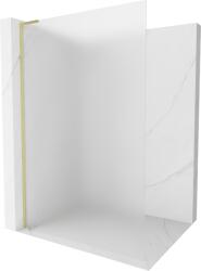 Mexen Kioto L Walk-in zuhanyfal 90 x 200 cm, fagyott, arany csiszolt - 800-090-103-55-30 (800-090-103-55-30)