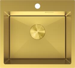 Mexen Solix acél mosogató, 1 medencés, 500 x 450 mm, arany - 6402501000-55 (6402501000-55)