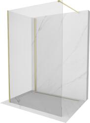 Mexen Kioto zuhanyfal Walk-in 115 x 90 cm, átlátszó, arany kefélt - 800-115-212-55-00-090 (800-115-212-55-00-090)