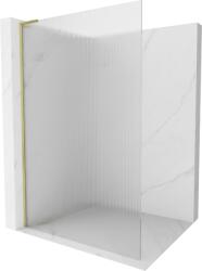 Mexen Kioto L Walk-in Zuhanyfal 90 x 200 cm, csíkos, arany kefélt - 800-090-103-55-09 (800-090-103-55-09)