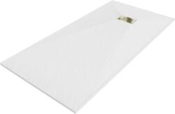 Mexen Hugo téglalap alakú SMC zuhanytálca 180 x 90 cm, fehér, arany takaróelem - 42109018-G (42109018-G)