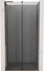 Mexen Velar L tolóajtós zuhanykabin 120 cm, grafit, rózsaarany - 871-120-003-41-60 (871-120-003-41-60)
