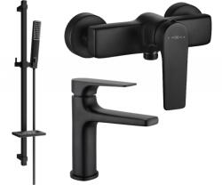 Mexen Lynx DQ72 zuhanykészlet, fekete - 745904DQ72-70 (745904DQ72-70)