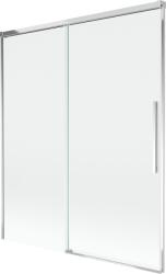 Mexen Rox dupla tolóajtós fürdőkád paraván 140 x 150 cm, áttetsző, króm - 8C9-140-001-01-00 (8C9-140-001-01-00)