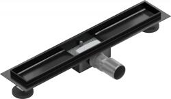 Mexen Flat 60 cm-es padlóösszefolyó ház, fekete - 1715060 (1715060)