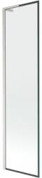 Mexen Next L kádparaván 1-szárnyú 50 x 150 cm, fekete keret, csiszolt nikkel - 895-050-000-03-70-97 (895-050-000-03-70-97)
