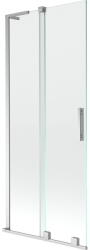 Mexen Velar L kádparaván, 2-szárnyú tolóajtós, 80 x 150 cm, átlátszó, króm - 896-080-003-01-01 (896-080-003-01-01)