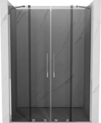 Mexen Velar Duo tolóajtós zuhanyajtó 160 cm, grafit, króm - 871-160-000-42-01 (871-160-000-42-01)
