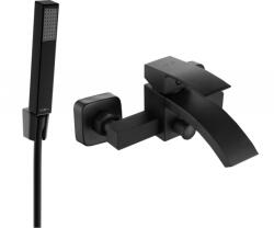 Mexen Libra R77 fürdőkád csaptelep zuhanyszettel, fekete - 74513R77-70 (74513R77-70)