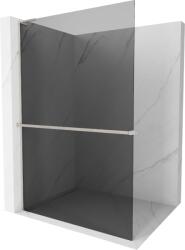 Mexen Kioto+ L zuhanyfal polccal Walk-in 100 x 200 cm, grafit, csiszolt nikkel - 800-100-123-97-40 (800-100-123-97-40)