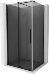 Mexen Velar tolóajtós zuhanykabin 100 x 75 cm, grafit, fekete - 871-100-075-41-70 (871-100-075-41-70)