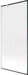Mexen Next egyajtós fürdőszobai válaszfal 90 x 150 cm, fekete keret, fehér - 895-090-000-00-70-20 (895-090-000-00-70-20)