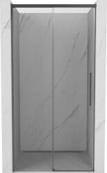 Mexen Rox 125 cm-es tolóajtós zuhanyajtó, átlátszó, gun metal - 8C2-125-000-95-00 (8C2-125-000-95-00)