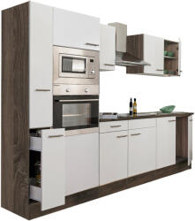 Leziter 300 Yorki Konyhablokk - Yorki Tölgy Korpusz, Selyemfényű Fehér Front