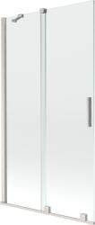 Mexen Velar 2-szárnyú, toló zuhany panel 100 x 150 cm, átlátszó, matt nikkel - 896-100-000-01-97 (896-100-000-01-97)