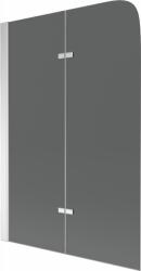 Mexen Felix kétpaneles kádparaván 80 x 140 cm, grafit, króm - 890-080-002-01-40 (890-080-002-01-40)