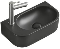 Mexen Viera mosdókagyló pult feletti jobb 40 x 21 cm, fekete matt - 21274085R (21274085R)