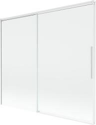 Mexen Rox 2-szárnyas eltolható fürdőszobai paraván 180 x 150 cm, átlátszó, fehér - 8C9-180-001-20-00 (8C9-180-001-20-00)