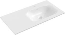 Mexen Vela, munkalapra süllyesztett mosdókagyló jobb 91 x 46, 5 cm, fényes fehér - 25239000P (25239000P)