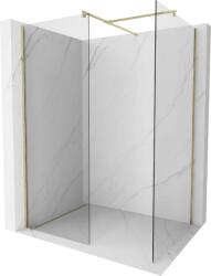 Mexen Kioto zuhanyfal Walk-in 120 x 80 cm, átlátszó, arany - 800-120-202-50-00-080 (800-120-202-50-00-080)