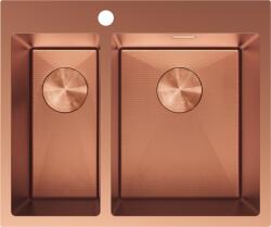 Mexen Flexo acél mosogató 1, 5 rekeszes 610 x 510 mm, réz HC - 6446611500-65HC (6446611500-65HC)