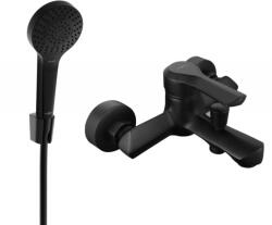 Mexen Sabre R05 fürdőkád csaptelep zuhanykészlettel, fekete - 7213R05-70 (7213R05-70)