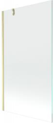 Mexen Next egyajtós kádparaván 100 x 150 cm, átlátszó, arany kefélt - 895-100-000-00-00-55 (895-100-000-00-00-55)