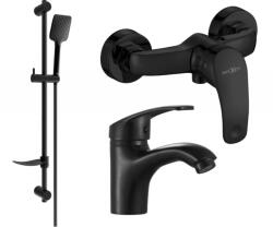 Mexen Fabia DF62 zuhanykészlet, fekete - 746504DF62-70 (746504DF62-70)