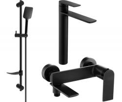 Mexen Zero DF62 fürdőkád szett, fekete - 7113DF62-70 (7113DF62-70)