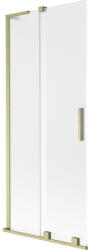 Mexen Velar L kádparaván 2-szárnyú tolóajtós 80 x 150 cm, matt, arany kefélt - 896-080-003-31-55 (896-080-003-31-55)