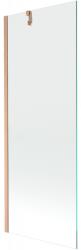 Mexen Next egyoldalas kádparaván 70 x 150 cm, átlátszó, kefélt réz - 895-070-000-00-00-65 (895-070-000-00-00-65)