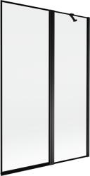 Mexen Mist 2-szárnyú jobbos fürdőkád paraván 120 x 150 cm, fekete keret, fekete - 8A9-120-011-70-70-P (8A9-120-011-70-70-P)