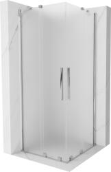 Mexen Velar Duo tolóajtós zuhanykabin 100 x 100 cm, matt, króm - 871-100-100-32-01 (871-100-100-32-01)