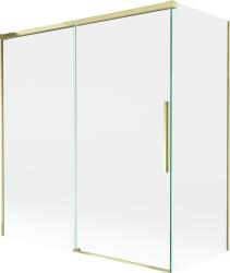 Mexen Rox kétszárnyú, toló zuhanyfal 150 + 70 x 150 cm, átlátszó, arany - 8C9-150-070-50-00 (8C9-150-070-50-00)