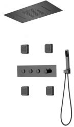 Mexen Soler fali zuhanykészlet, fekete - 7601-04-70 (7601-04-70)