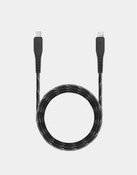 Energea Nyloflex C94 USB-C apa - Lightning apa 2.0 Adat és töltő kábel 1.5m - Fekete (CBL-NFCL-BLK150) (CBL-NFCL-BLK150)