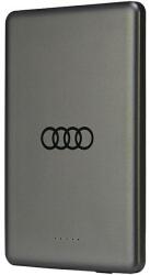 Audi Big LOGO MagSafe vezeték nélküli töltő Powerbank 15W 5000mAh - Szürke (AU-MWPB5000-GT/D1-GY) (AU-MWPB5000-GT/D1-GY)