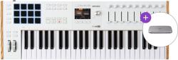 Arturia KeyLab 49 mk3 SET Claviatură MIDI White (<![CDATA[KEYLAB-49-MK3-WH-SET]]>) Controler MIDI