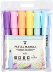 KOH-I-NOOR Set of Highlighters Pastel Evidențiator Pastel 6 Bucăți (772406JF07KS)