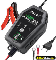 HTRC 3A autó motor akkumulátor töltő