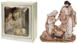 MagicHome karácsonyi dekoráció, Betlehem - Jézus születése, 15 x 7 x 18 cm, rózsaszín-bézs, kézzel festett polirezin (TC8095533)