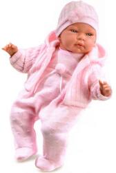 Llorens Llorens: Újszülött síró baba rózsaszín ruhában 40 cm-es (74006) (LLORENS74006) (LLORENS74006)