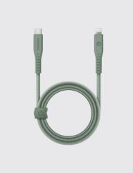 Energea Flow C94 USB-C apa - Lightning apa 2.0 Adat és töltő kábel 1.5m - Zöld (CBL-FLCL-GRN150M) (CBL-FLCL-GRN150M)